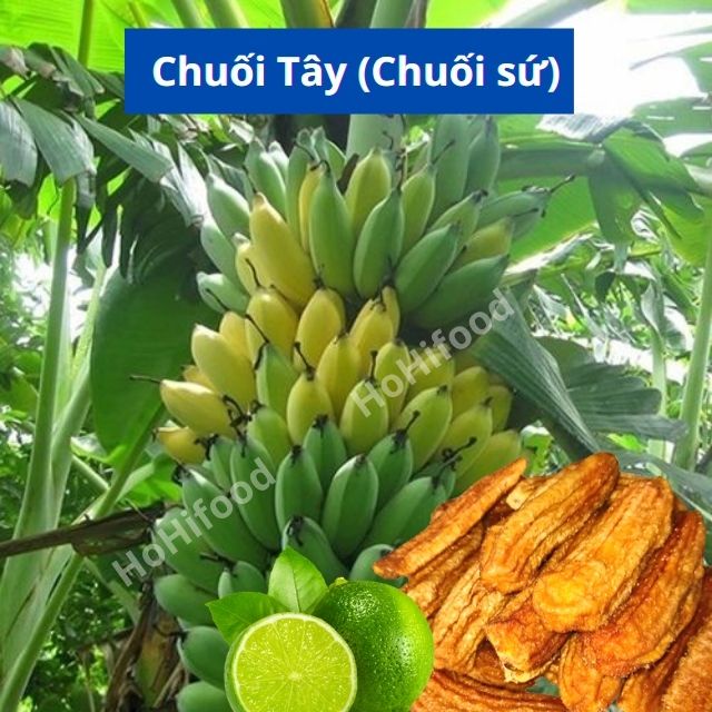 [Tặng Quà] [Loại Ngon] Chuối Sấy Dẻo HoHifood, Gói 450g, 100% tự nhiên