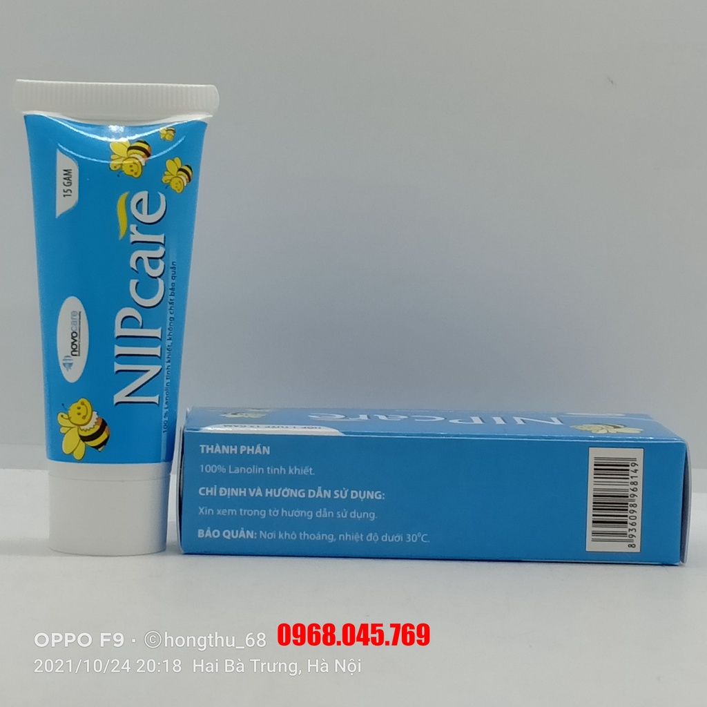 Nipcare - Kem ngừa nứt núm vú (đầu ti) tuýp 15g