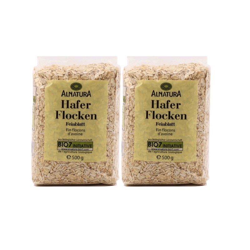 Yến Mạch Hafer Flocken 500g Hữu Cơ Giảm Cân Ăn Kiêng Healthy, Eatclean, Keto, Cán Dẹt, Cán Vỡ Nguyên Chất Nhập Khẩu Mới.