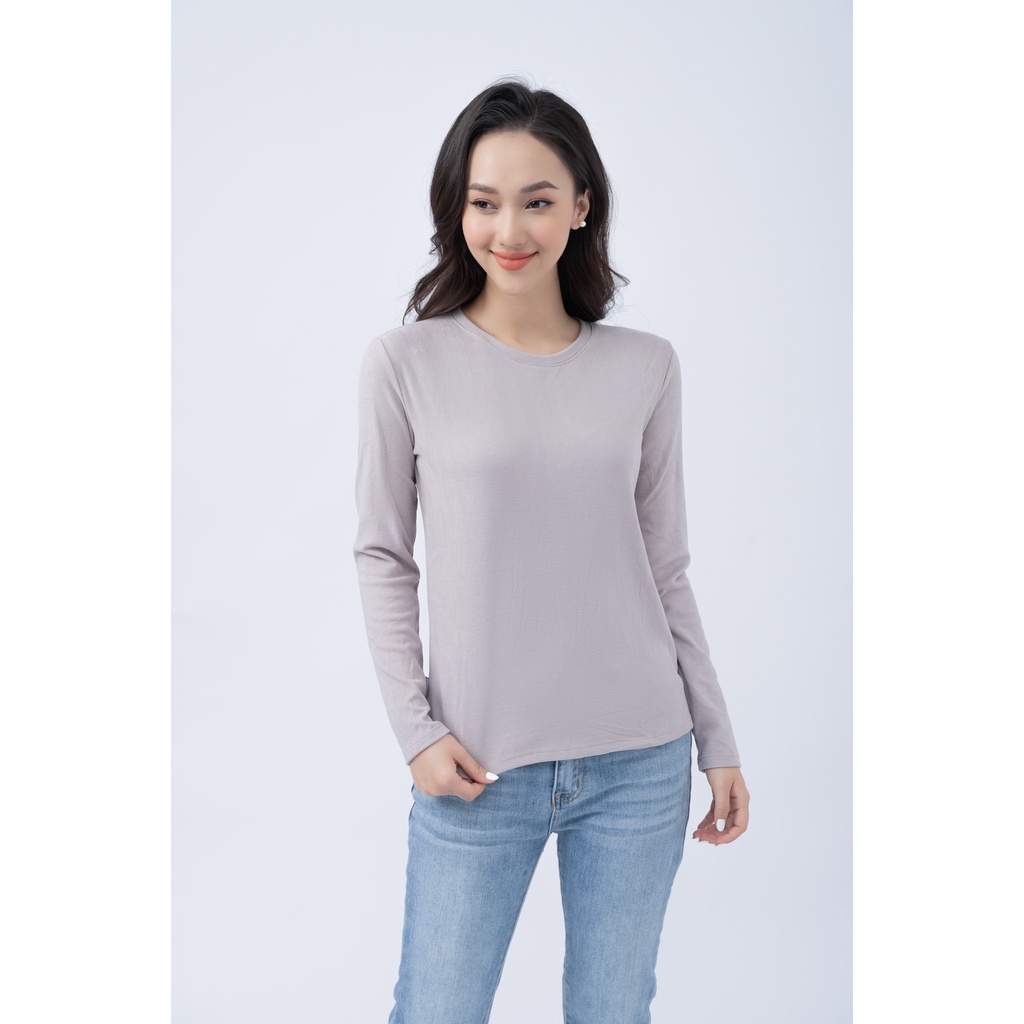 Áo thun nữ Fiona giữ nhiệt nữ freesize cổ tròn dài tay mã C521508