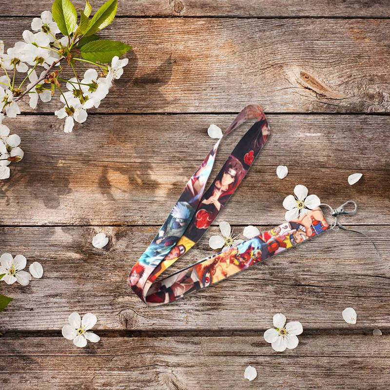 Dây đeo điện thoại in hoạt hình Naruto độc đáo dễ thương có khóa kim loại