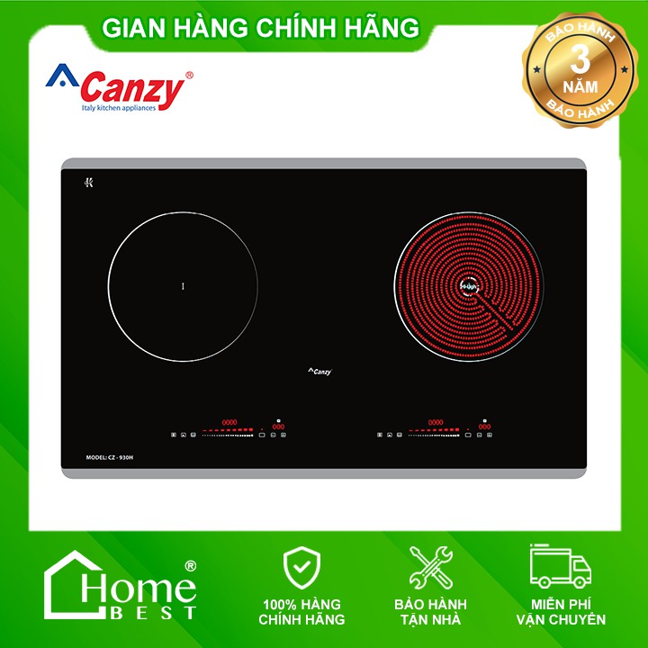 [GIAO LẮP MIỄN PHÍ] Bếp Từ Đôi Hồng Ngoại Cảm Ứng CANZY CZ-930H [CHÍNH HÃNG]