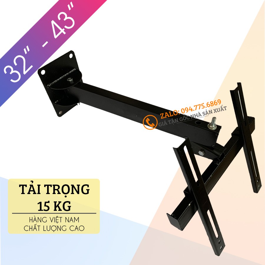 Giá Treo Tivi Xoay Đa Năng 32 - 40 - 43 Inch - Khung Treo Tivi Góc Tường [ Rẻ Hơn NB P4 ]