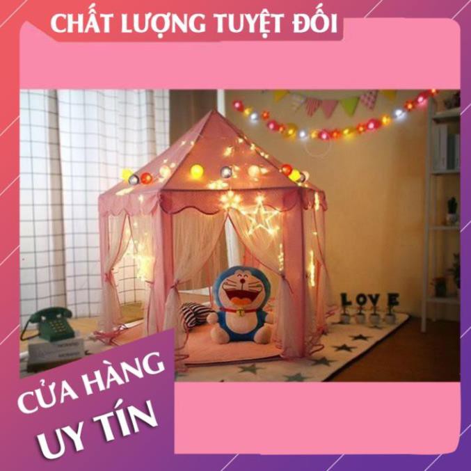 [Size lớn - Hàng loại 1] Lều công chúa cho bé gái, khung nhựa cứng cáp có kèm che  - Lan Chi Mart