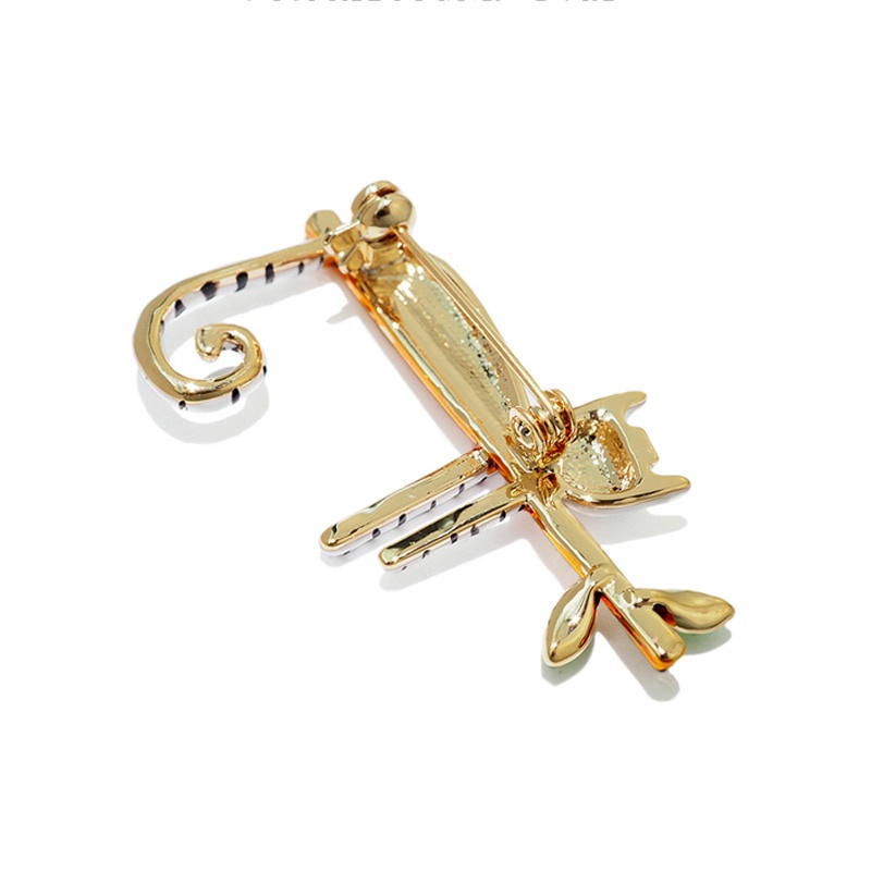 Ghim cài áo hình chú mèo trên nhánh cây thời trang xinh xắn