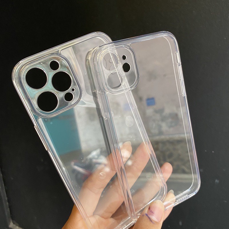 Ốp Lưng Iphone Trong Suốt,Lưng Cứng Cạnh Vuông Chống Ố ip 7Plus,8Plus,x,xsmax,11,11promax,12,12pro,12promax,13,13ProMax