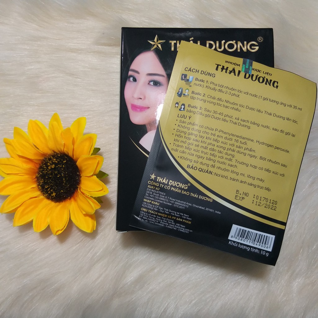 Nhuộm tóc dược liệu thái dương - Hộp 5 gói | BigBuy360 - bigbuy360.vn