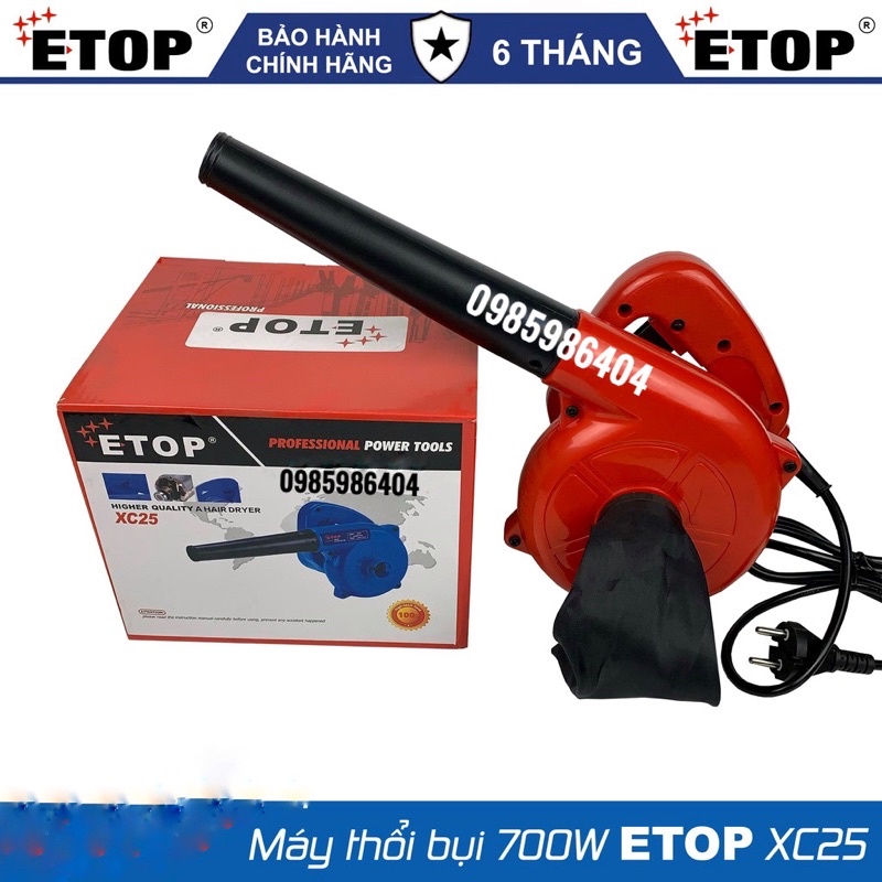 Máy thổi bụi ETOP XC25 700W - Mô tơ 100% dây đồng