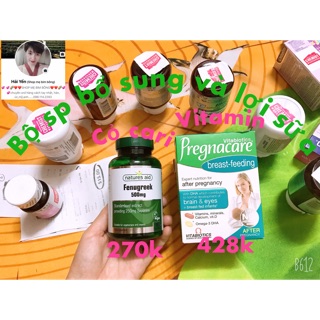 Conbo vitamin mẹ sau sinh và cỏ cari lợi sữa hàng xách tay
