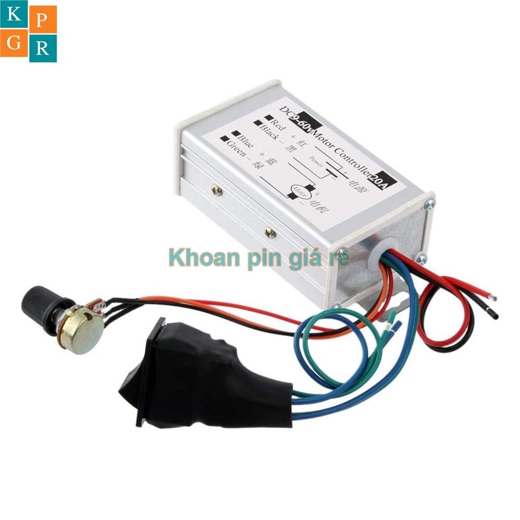 KPGR Mạch điều khiển tốc độ động cơ DC 1200W có đảo chiều