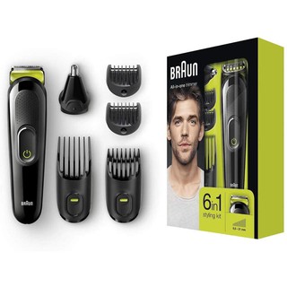 (Hàng Đức) TÔNG ĐƠ CẮT TÓC, CẠO RÂU BRAUN 6 IN 1 MGK3021