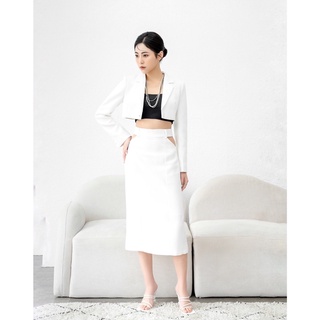 [ COLIN SET ] Set Vest Croptop Chân Váy Cut Out Eo✨