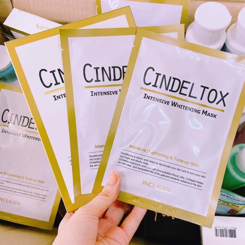 Mặt nạ dưỡng trắng chuyên sâu Cindeltox Intensive Whitening Mask