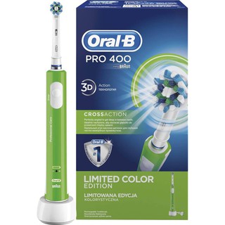 BÀN CHẢI ĐÁNH RĂNG BRAUN ORAL – B PRO 400 Cross Action xanh