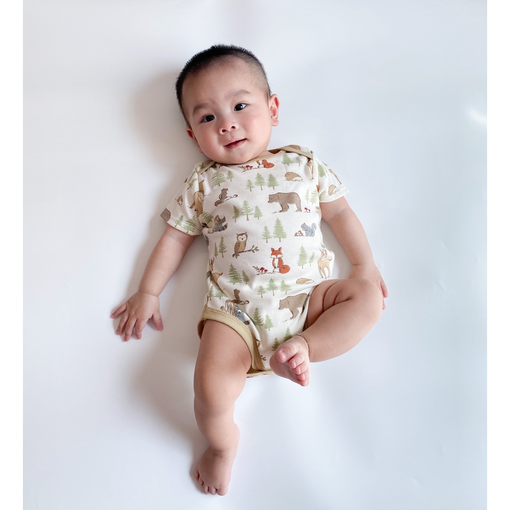 3-5kg Bodychip cộc tay cho bé trai hàng xuất dư hãng carter chất liệu cotton mềm mại thoáng mát size 0-3m link1