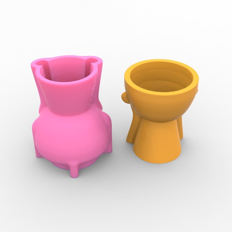 Khuôn Làm Chậu Hoa Bằng Nhựa Resin DIY Hình Bé Trai