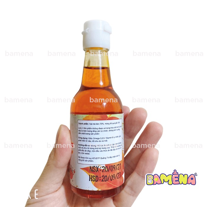 Dầu gấc nguyên chất ăn dặm cho bé tăng đề kháng 60ml TP18