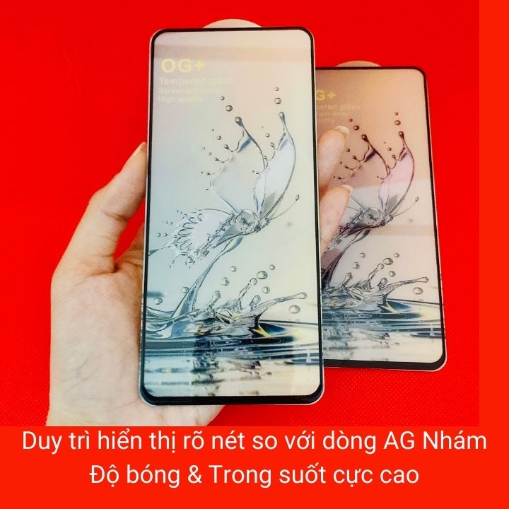 Kính cường lực Vsmart Joy 4/ Live 4 -Bướm Xuân Phủ Plasma- Siêu chuẩn-Full màn - Hạn chế vân tay-Độ trong HD+ [MIMA]