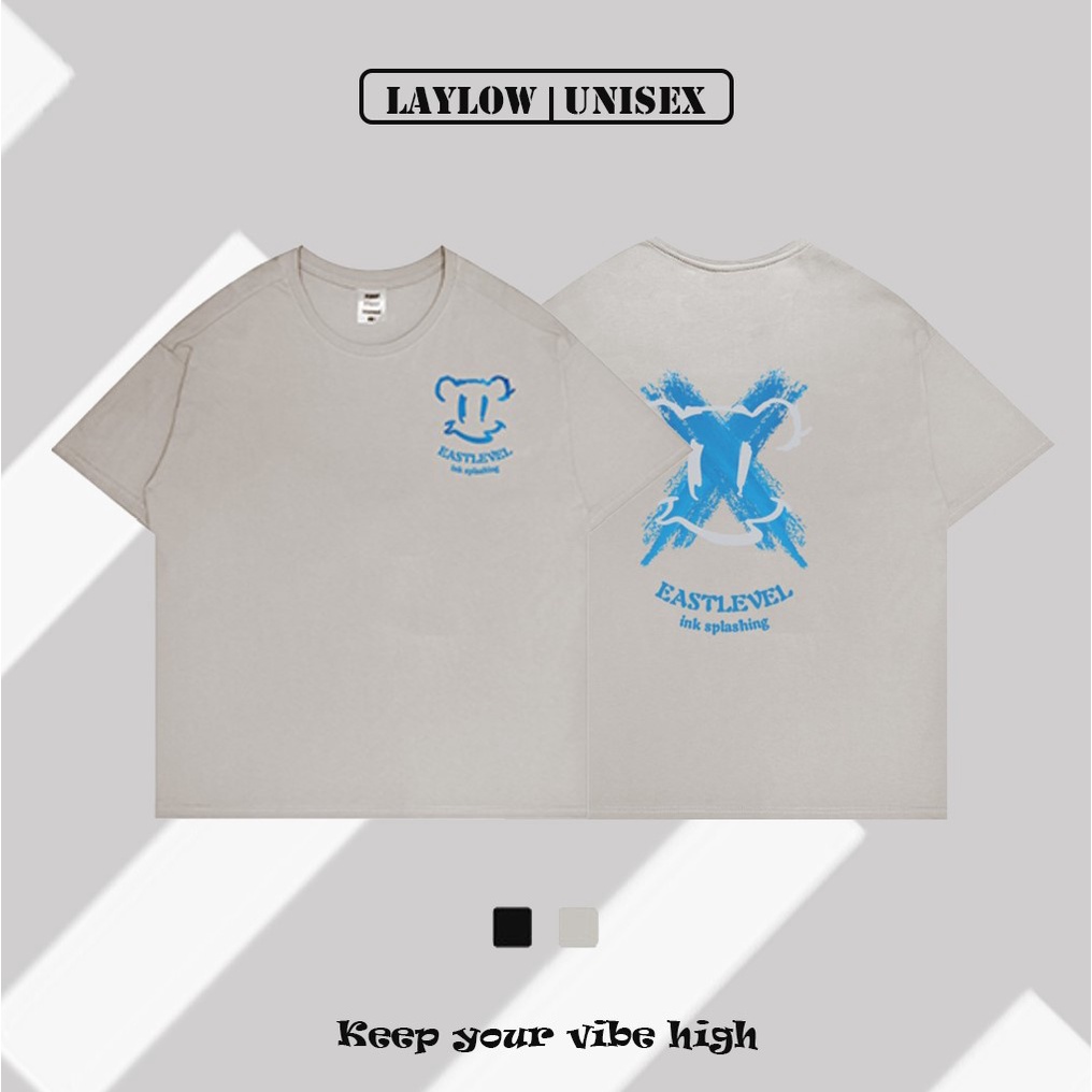 Áo Thun Nam Nữ 100 Cotton Tee Phom Rộng Chữ X Thời Trang Đường Phố Cao Cấp LAYLOW Unisex