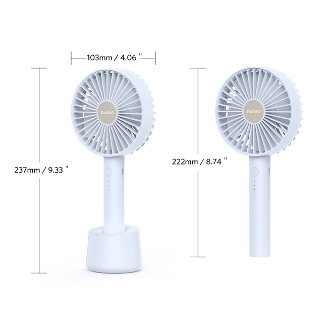 🍬  QUẠT MINI CẦM TAY VÀ ĐỂ BÀN CÓ ĐẾ TIỆN LỢI DUNG LƯỢNG 3300mah Y F02