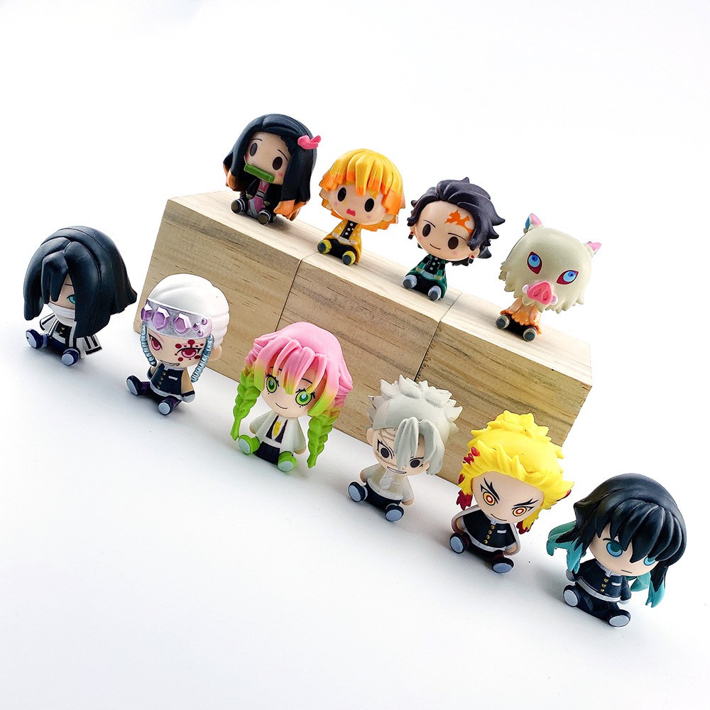 [5cm] Móc khoá size to Kimetsu no Yaiba chibi Tanjirou Zenitsu Nezuko kamado anime Demon slayer manga cute dễ thương key