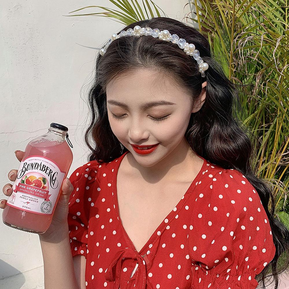 2 Băng Đô Cài Tóc Đính Hạt Thời Trang Đơn Giản Cho Nữ