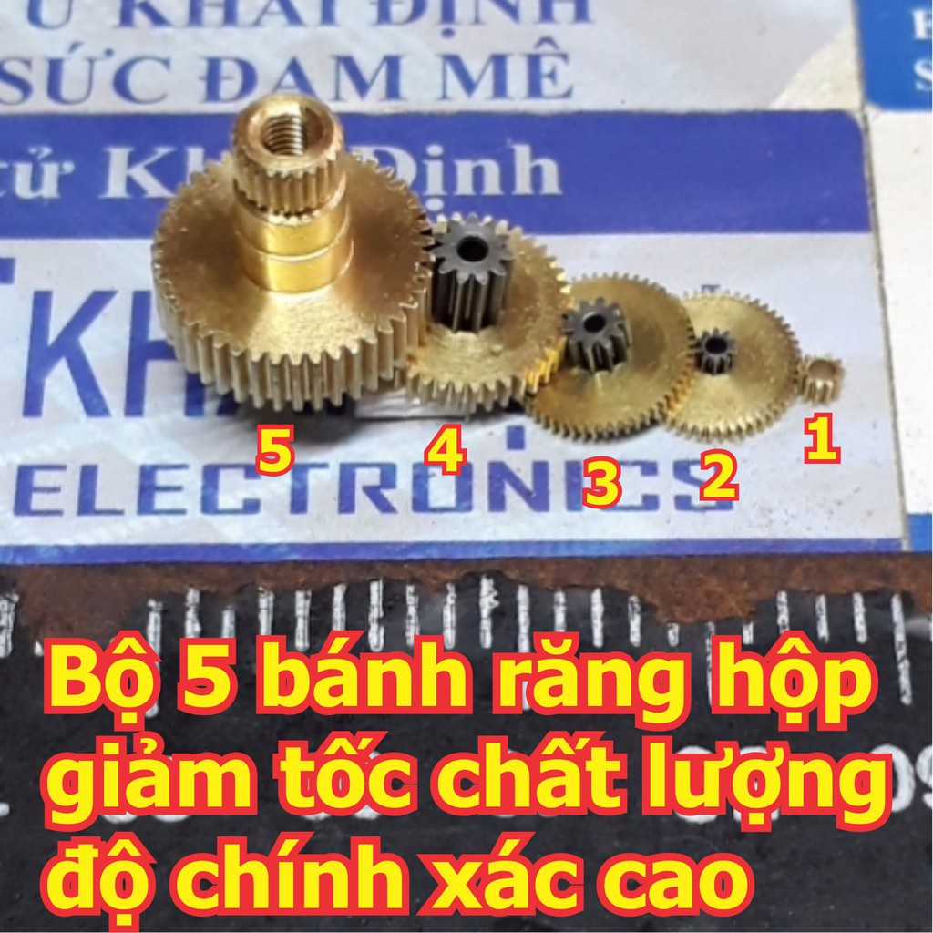 Bộ 5 bánh răng hộp giảm tốc chất lượng độ chính xác cao kde5952