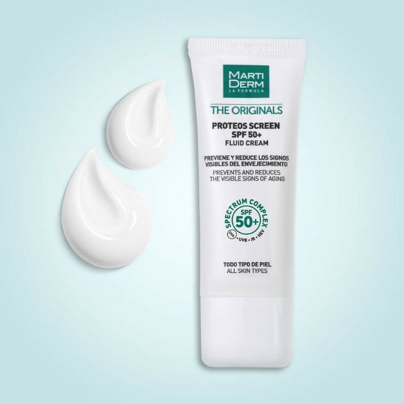 Sẵn kem chống nắng Martiderm The Originals Proteos Screen SPF50+ Fluid Cream 40ml Bill Pháp