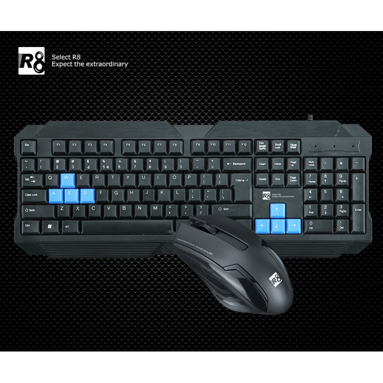 COMBO BÀN PHÍM CHUỘT R8 1906 - HÀNG CHÍNH HÃNG | BigBuy360 - bigbuy360.vn