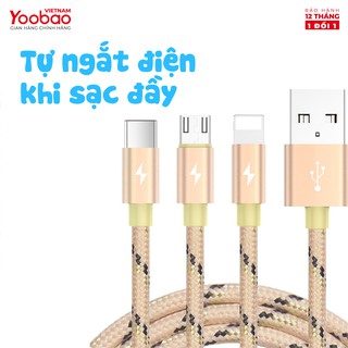 DÂY CÁP SẠC 3 TRONG 1 YOOBAO YB-453