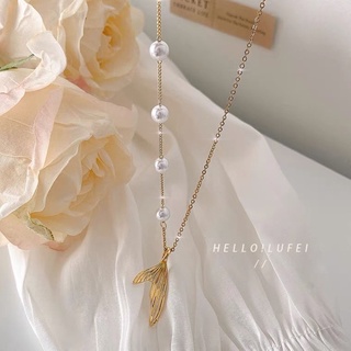 Dây chuyền bạc 925 nữ hình đuôi cá-[Dahlias-dây chuyền nữ]