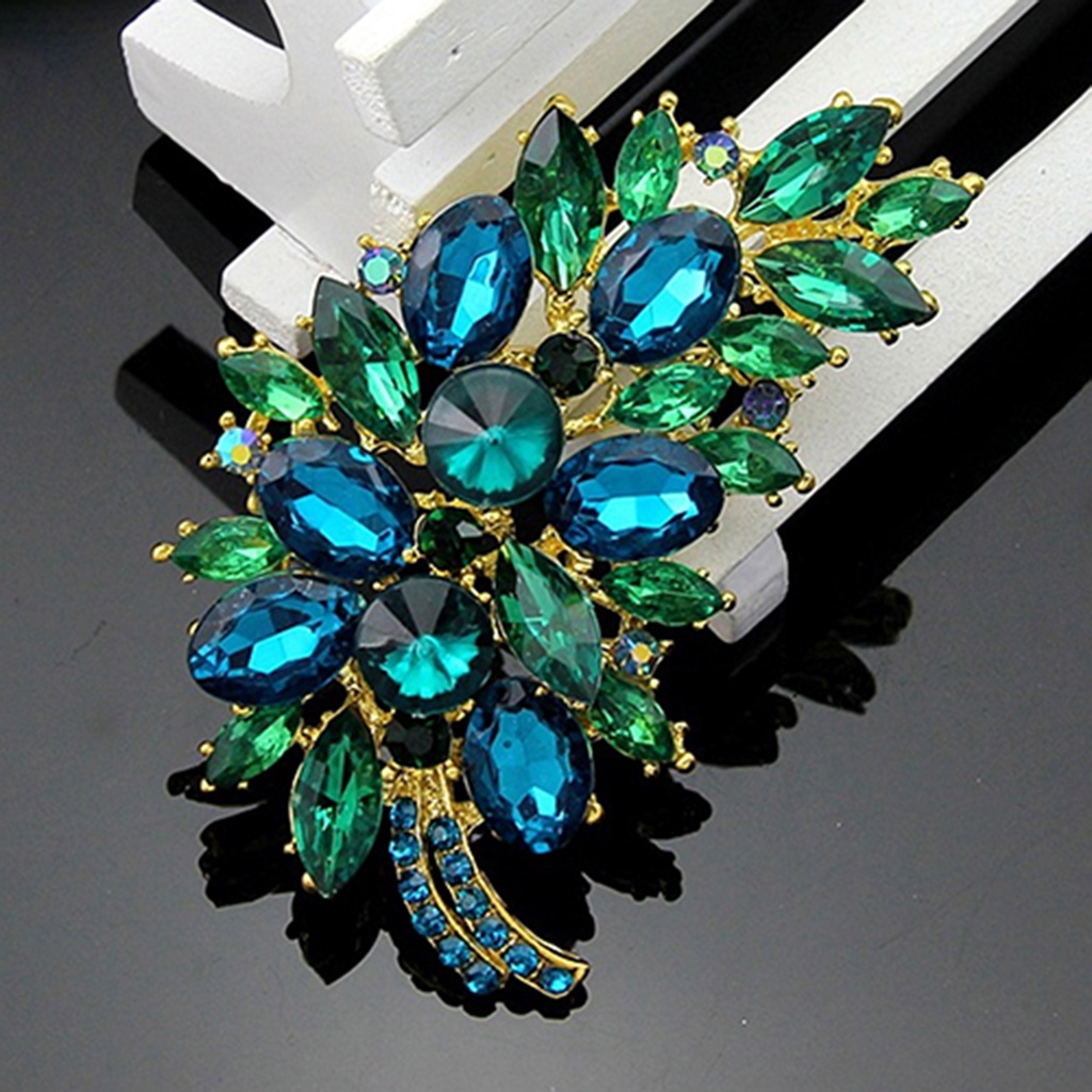 Ghim cài áo tạo hình lông vũ phong cách vintage độc đáo