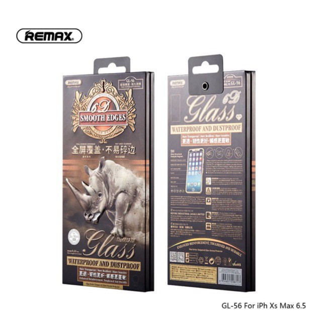 Kính Cường Lực Full Màn Remax GL 56 Siêu Mỏng 0.22mm iPhone 11/ 11 Pro/ 11 Pro Max/ X/Xr/ Xs Max/7plus/8plus