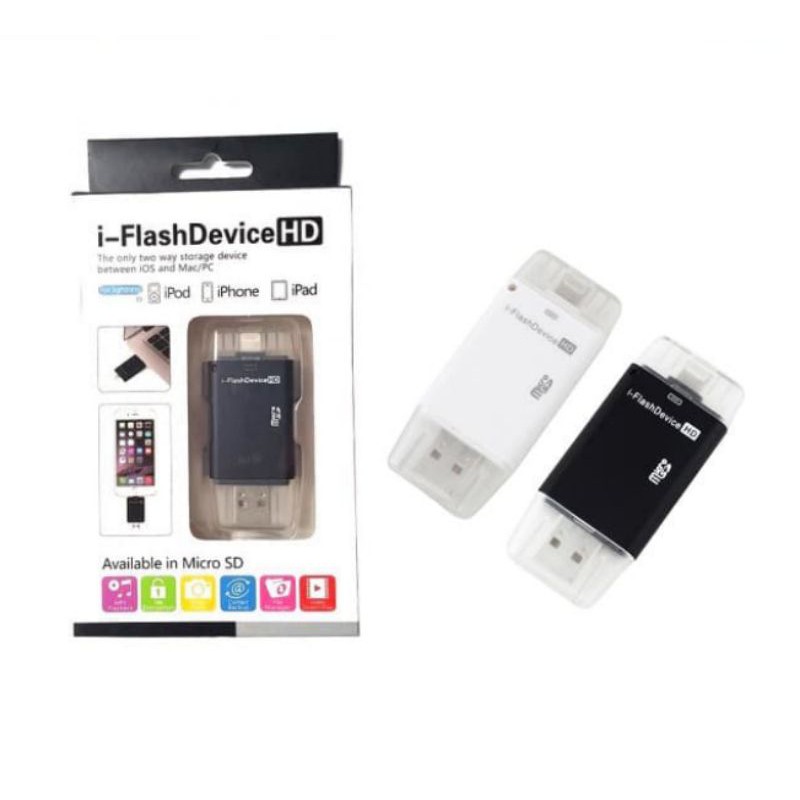 Đầu Đọc Thẻ Nhớ I-Flash Drive Hd Micro Sd Cho Iphone 6 / Ipad / Ipod / Pc / Mac