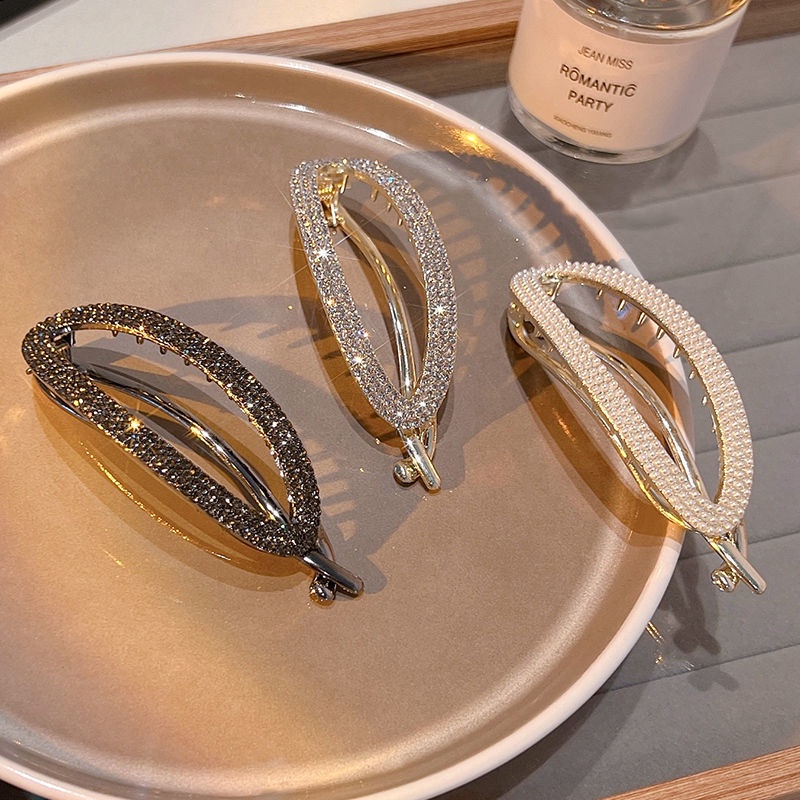 Kẹp Tóc Màu Vàng Phong Cách Mới Đơn Giản Thời Trang Dành Cho Nữ