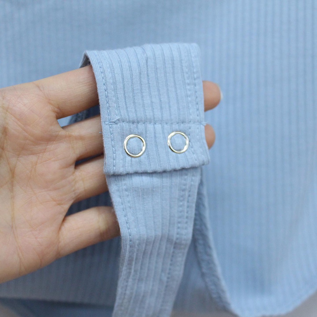 Q9343 - 	Bodysuit cúp ngực thun gân Double Zero , trơn