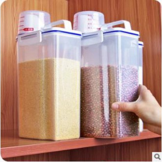 JFHD Thùng đựng gạo nhựa lúa mạch cao cấp kèm cốc chia vạch 25 GU30