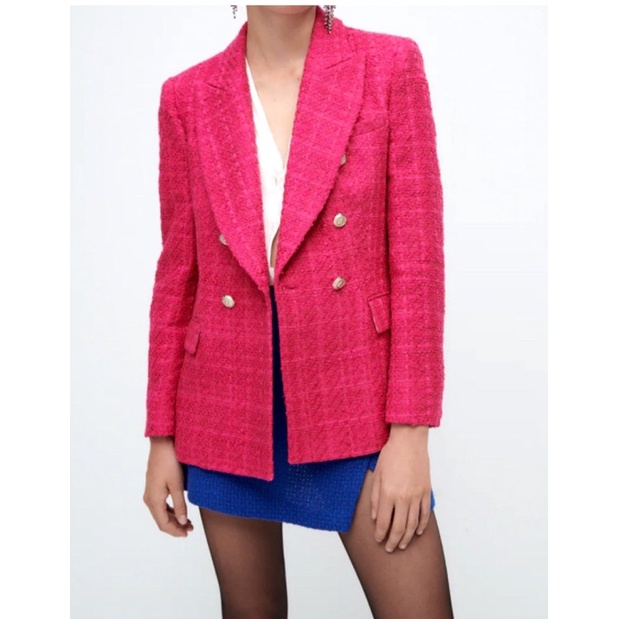 ÁO VEST DẠ TWEED ZARA AUTHENTIC TUỒN STORE