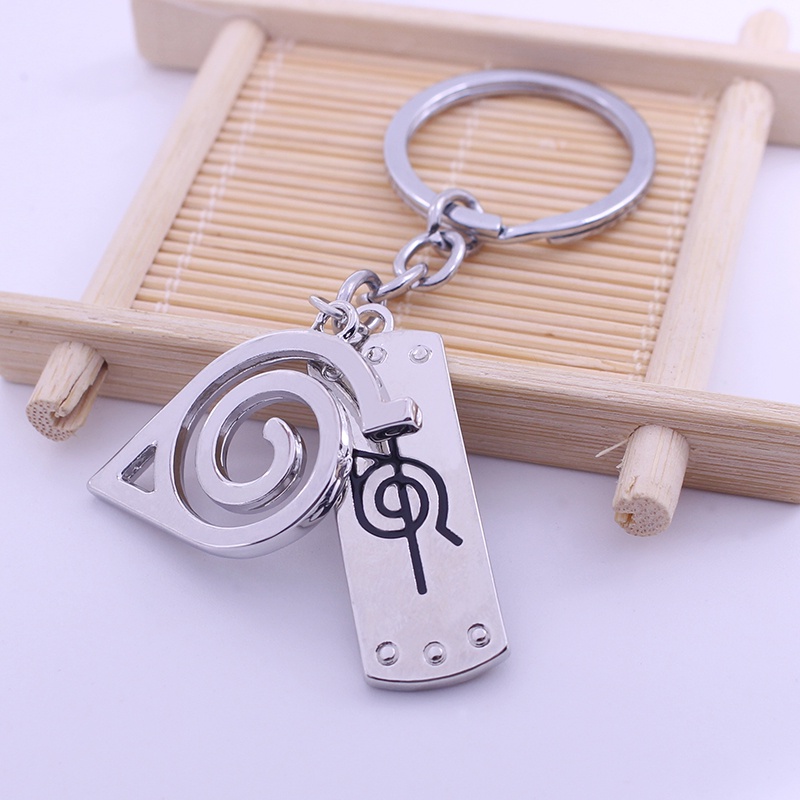 Móc Khóa Nhựa Acrylic In Biểu Tượng Anime Naruto Akatsuki Đám Mây Đỏ