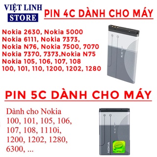 Pin nokia 5c, pin 4c nokia zin, hàng 2 ic chống phù, bảo hành 12 tháng - Việt Linh Store