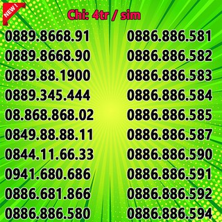 Sim số đẹp Vinaphone giá từ 2500k đến 5000k