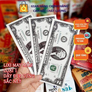 Bao Lì xì Đô la may mắn 2 đô, 100 đô, nhiều mẫu lixi xuân 2023, lixi chibi cute xinh xắn - QueenStore