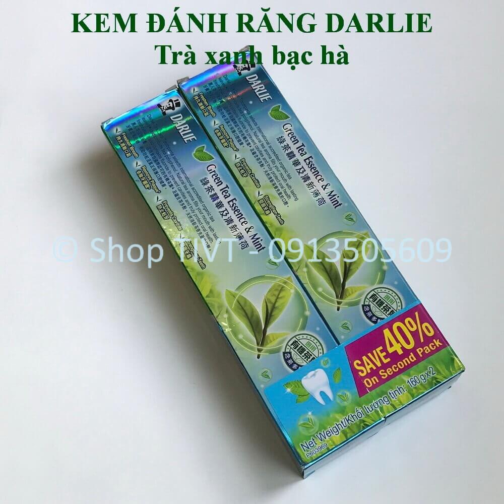 Combo 2 ống kem đánh răng ông già Darlie, kem răng tây đen bảo vệ men răng, trắng răng thơm mát, ngăn ngừa mảng bám-TIVT