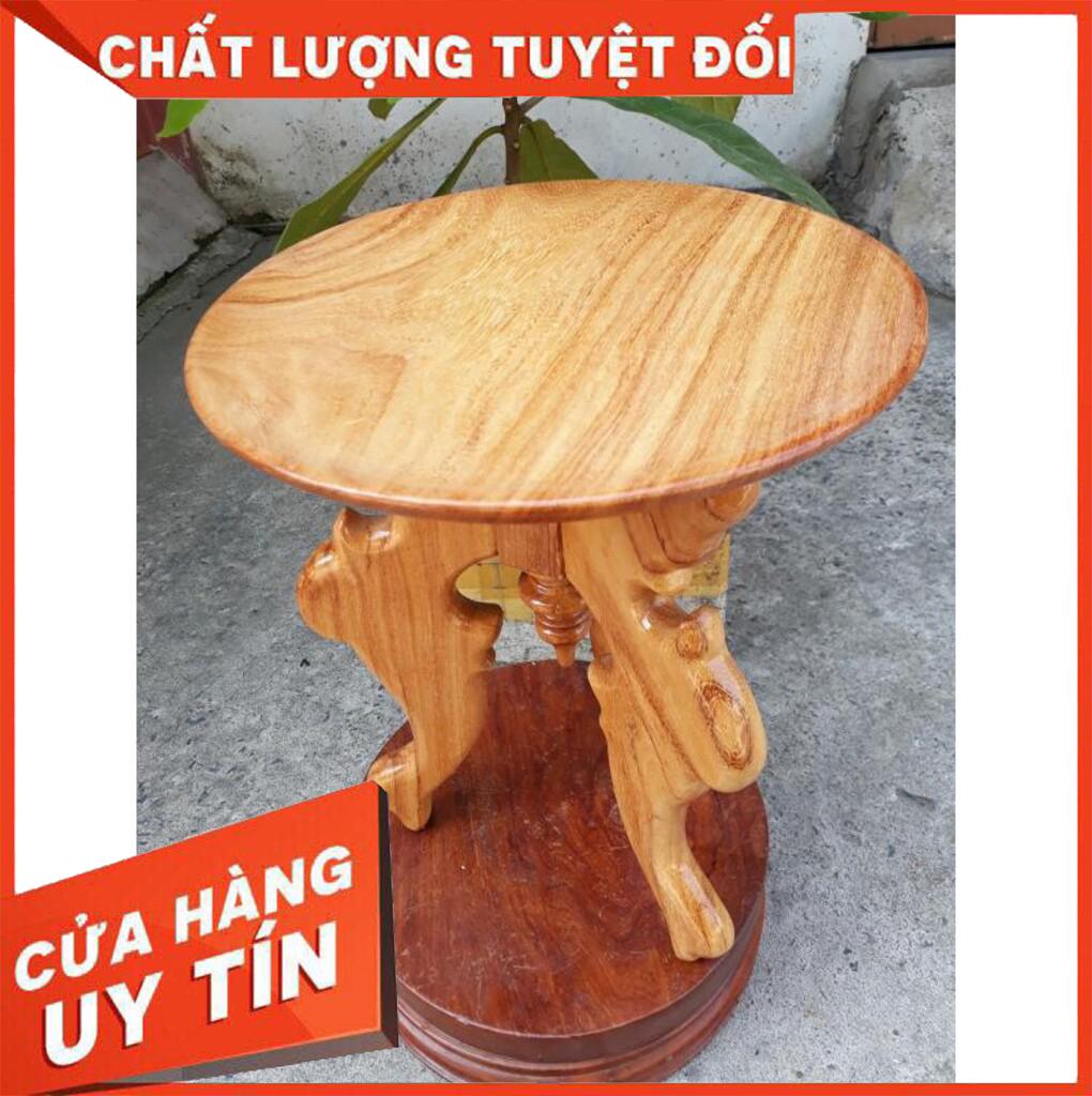 Chò gỗ ba chân đặt đĩa trái cây thờ cúng Bộ Đĩa Chò Gỗ Gõ 30cm Nội Thất