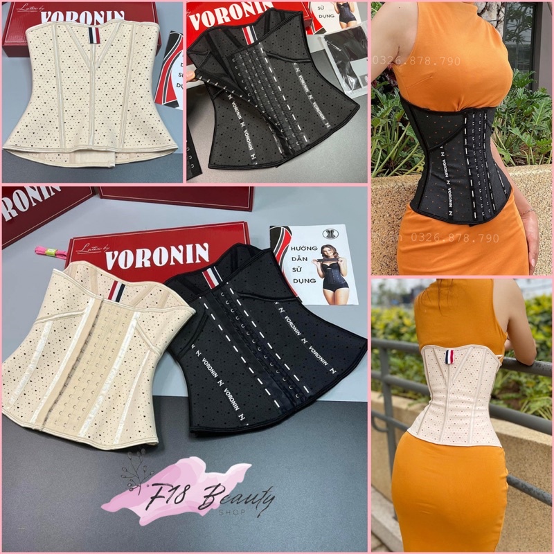Đai Nịt Bụng Latex Voronin Chính Hãng Italy Lỗ Thông Hơi Trái Tim Giảm Mở Bụng Định Hình Hốc Eo