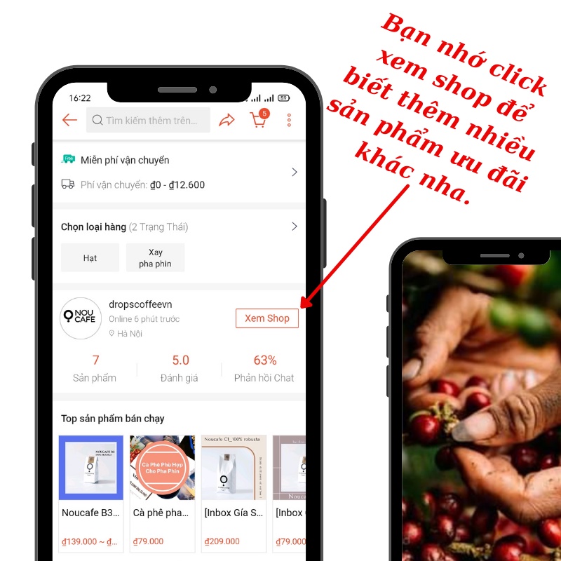 Cà phê đặc sản DakLak, cà phê espresso KHÁC BIỆT 02, hậu vị đậm đà, hương vị cà phê robusta đặc trưng - Noucafe | BigBuy360 - bigbuy360.vn