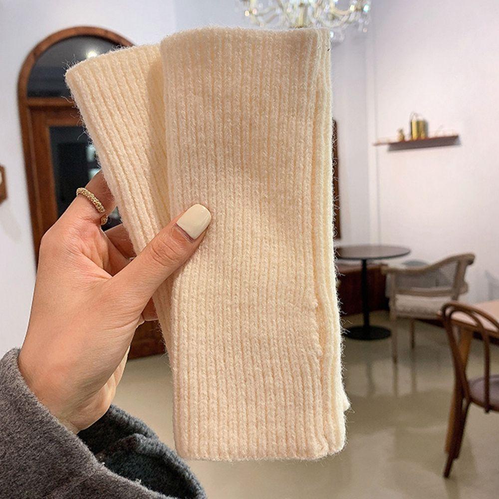 Găng Tay Len Hở Ngón Mềm Mại Co Giãn Màu Trơn Cho Nam