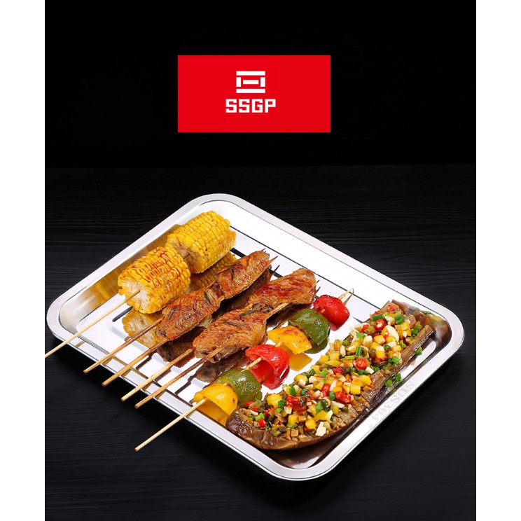 Khay đựng đồ nướng inox 304 - SSGP