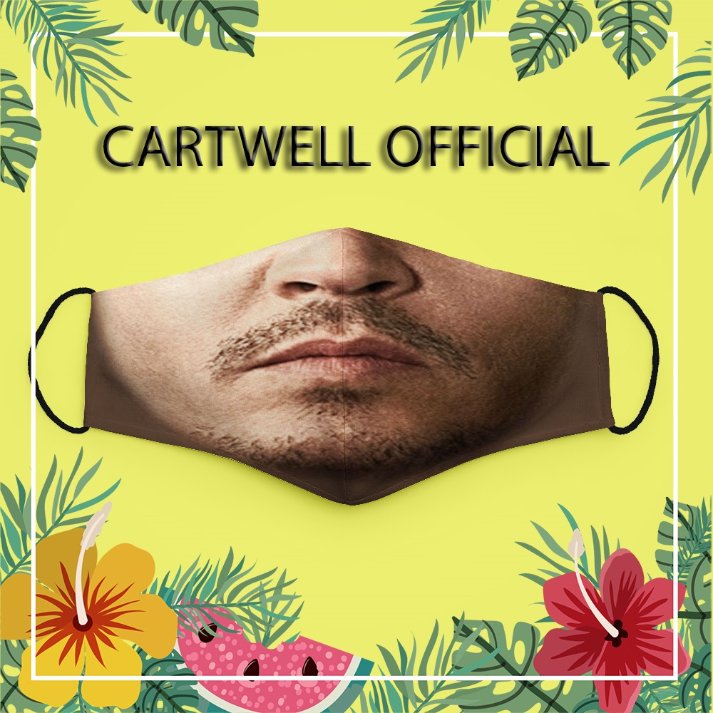Khẩu trang lè lưỡi troll cười quỷ chế Johnny Depp CARTWELL dây đeo mềm kháng khuẩn chất liệu vải mềm có thể giặt và tái