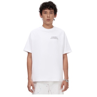 Áo thun raglan nam ngắn tay Beuter Label White Raglan T-Shirt